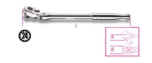 Beta 910M/56 3/8”-os irányváltós csuklós fémracsni