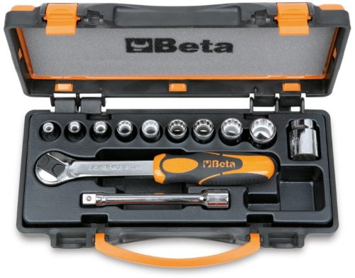 Beta 910B/C10 12 részes készlet 10 dugókulcs és 2 tartozék fémdobozban