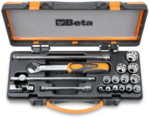 Beta 910AS/C13 18 részes készlet  13 dugókulcs és 5 tartozék fémdobozban