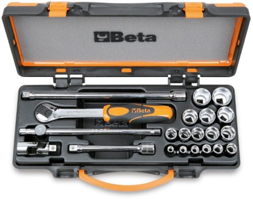 Beta 910A/C16 21 részes készlet 16 dugókulcs és 5 tartozék fémdobozban