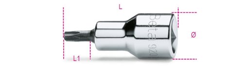 Beta 920RTX 1/2" Tamper Resistant Torx® imbusz-Dugókulcs  T30