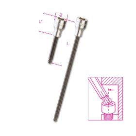   Beta 920BP 1/2" Hatlapú gömbfejű imbusz-Dugókulcs  5Lmm