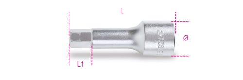 Beta 920ME 1/2”-os imbusz-Dugókulcs, krómozott 14mm