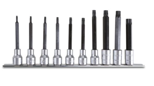 Beta 920TX-L/SB10 10 darabból álló hosszú hatszögű külső dugókulcs készlet (920TX/L cikk.) Torx® csavarokhoz tartóban