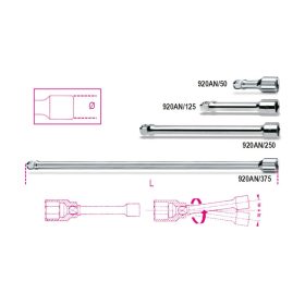 Beta 920AN/50 1/2”-os gömbvégű toldó 50mm