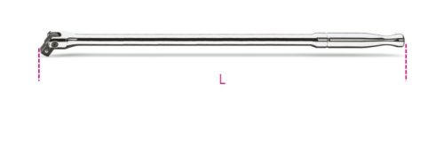 Beta 920M/35L 1/2”-os csuklós fém hajtószár, hosszított kivitel 600mm