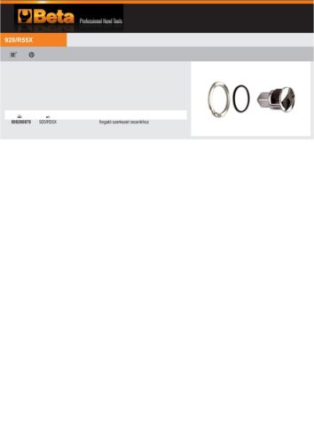 Beta 920/R55X forgató szerkezet a Beta 606/10X, 612X, 66/10X, 920/55X racsnihoz