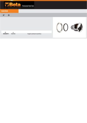 Beta 920/R55 forgató szerkezet a Beta 606/20, 606/30, 666/20, 666/30, 920/55, 920/56A racsnihoz