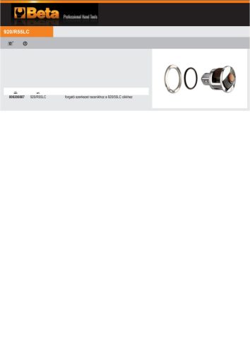 Beta 920/R55LC forgató szerkezet a Beta 920/55LC racsnihoz