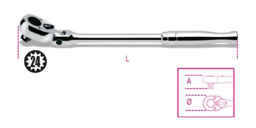 Beta 920M/56 1/2”-os irányváltós csuklós fémracsni