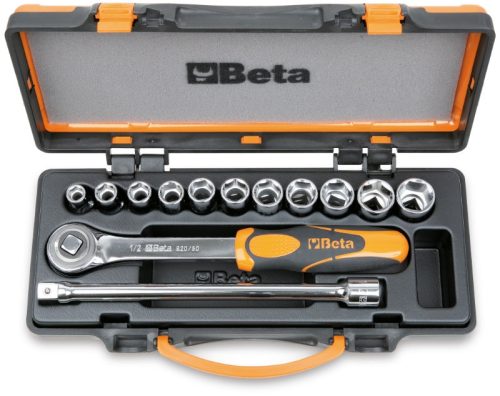 Beta 920A/C11 13 részes készlet 11 dugókulcs és 2 tartozék fémdobozban