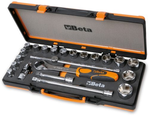 Beta 920A/C17M 22 részes készlet 17 hatlapú dugókulcs és 5 tartozék fémdobozban