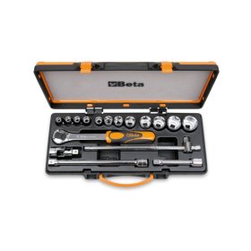   Beta 920A/C12 17 részes készlet 12 dugókulcs és 5 tartozék fémdobozban