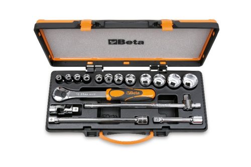 Beta 920B/C12 17 részes készlet 12 dugókulcs és 5 tartozék fémdobozban