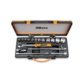   Beta 920B/C12X 17 részes készlet 12 dugókulcs és 5 tartozék fémdobozban