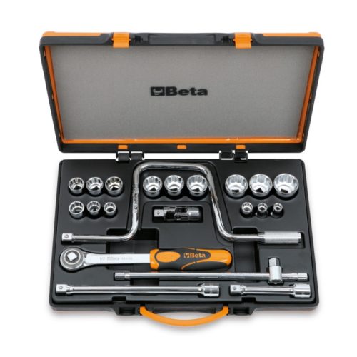 Beta 920AS/C15 21 részes készlet 15 tizenkétszögű dugókulcs és 6 tartozék fémdobozban