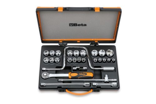 Beta 920B/C21 26 részes készlet 21 dugókulcs és 5 tartozék fémdobozban