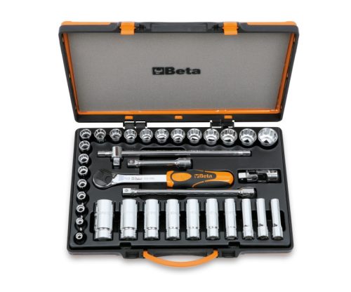 Beta 920B/C30Q 35 részes készlet 30 dugókulcs és 5 tartozék fémdobozban