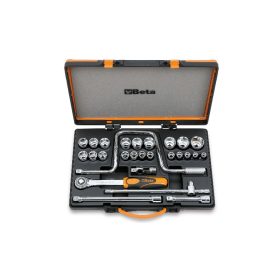   Beta 920B/C21X 26 részes készlet 21 dugókulcs és 5 tartozék fémdobozban