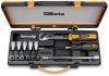 Beta 920TX/C17 21 részes készlet 6 csavarhúzóbetét, 6 dugókulcs Torx®-csavarokhoz és 4 tartozék fémdobozban