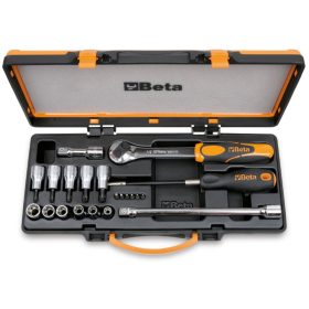   Beta 920TX/C17 21 részes készlet 6 csavarhúzóbetét, 6 dugókulcs Torx®-csavarokhoz és 4 tartozék fémdobozban