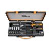 Beta 920TX/C17 21 részes készlet 6 csavarhúzóbetét, 6 dugókulcs Torx®-csavarokhoz és 4 tartozék fémdobozban