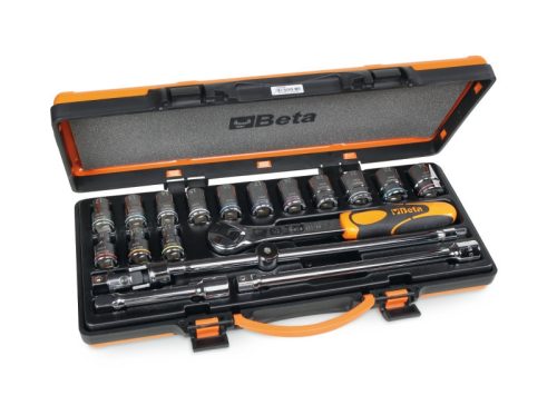 Beta 920MC/C1419 részes készlet 14 színezett hatszögű dugókulcs és 5 tartozék, fémdobozban