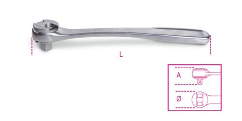 Beta 920/55INOX 1/2”-os irányváltós irányváltós racsni rozsdamentes acélból