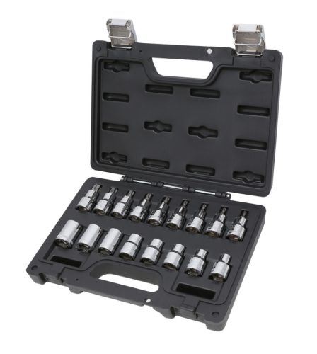 Beta BW 923E-FTX/C17 17 darabos 1/2"-os dugókulcs készlet Torx® csavarokhoz, műanyag táskában