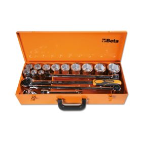   Beta 928AS/C12 17 részes készlet 12 hatlapú Dugókulcs és 5 tartozék, fémdobozban
