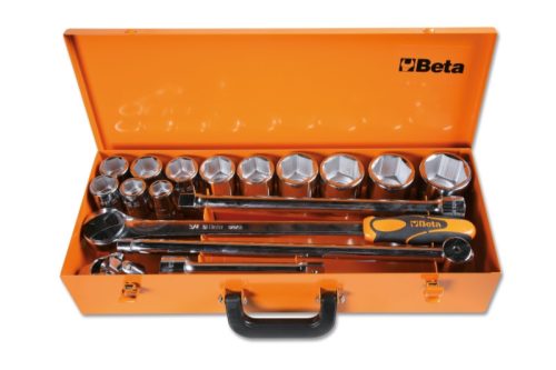 Beta 928AS/C12 17 részes készlet 12 hatlapú Dugókulcs és 5 tartozék, fémdobozban