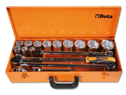 Beta 928AS/C12 17 részes készlet 12 hatlapú Dugókulcs és 5 tartozék, fémdobozban