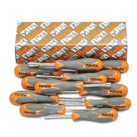   Beta 942Bx/S12 12 részes dugókulcs-csavarhúzó szerszám készlet bi-materiál nyéllel (943Bx) 4-5-5,5-6-7-8-9-10-11-12-13-14 mm