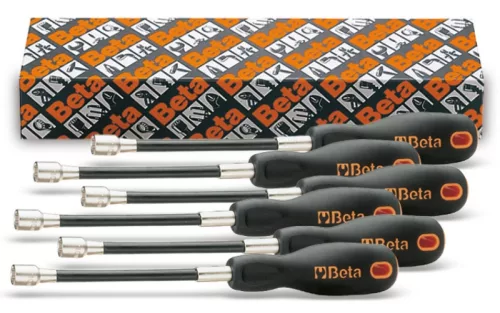 Beta 943FL/S6 6 részes flexibilis dugókulcs-csavarhúzó szerszám készlet nyéllel (943FL) 5-5,5-6-7-8-10 mm