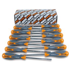   Beta 944Bx/S12 12 részes dugókulcs-csavarhúzó szerszám készlet bi-materiál nyéllel 4 - 5 - 5,5 - 6 - 7 - 8 - 9 - 10 - 11 - 12 - 13 - 14 mm