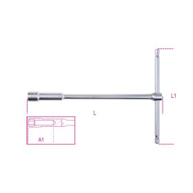   Beta 949 T szárú egyszerű kulcs mély hatlapfejű dugóvéggel 8mm