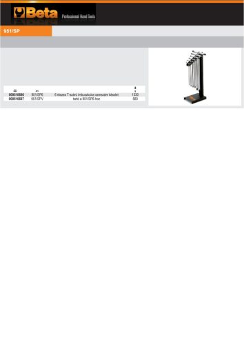 Beta 951/SPV tartó a Beta 951/SP6   termékhez ÜRES