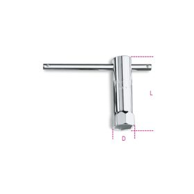 Beta 955 Gyertyakulcs, krómozott, hatlapú 16mm