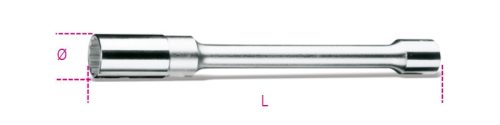 Beta 956L 1/2”-os gyertyakulcs, tizenkétszög-profil, hosszított kivitel 14mm