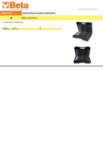 Beta 960PI/K36 Injektorfészek-tisztító kefe készlet