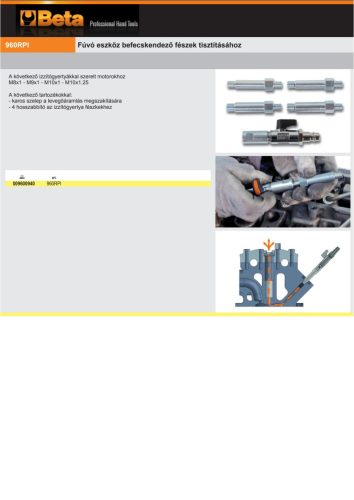 Beta 960RPI Fúvó eszköz befecskendező fészek tisztításához