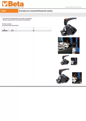 Beta 962M Gumiabroncs leszerelő/felszerelő eszköz