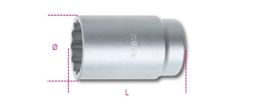 Beta 969B 1/2" Kerékagyszerelő dugókulcs 35mm