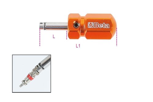 Beta 986 48 ​Szelepbehúzó szerszám, rövid kivitel 48mm