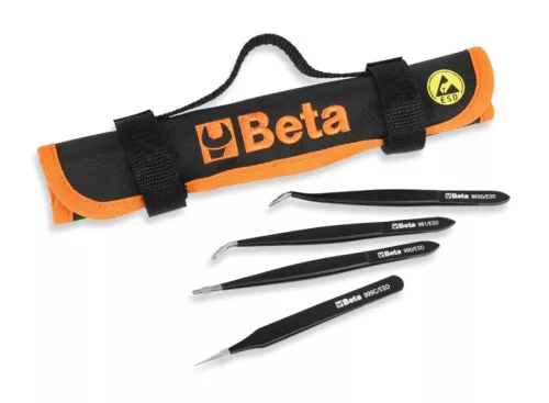 Beta 999ESD/B4 4 darabos ESD rugós csipesz készlet, sav- és mágneses ellenállású