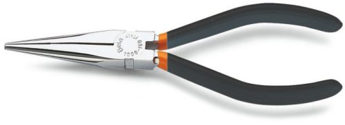 Beta 1009 160 Extra hosszú, félkerekcsőrű műszerészfogó kétrétegű csúszásmentes PVC-bevonattal 160mm