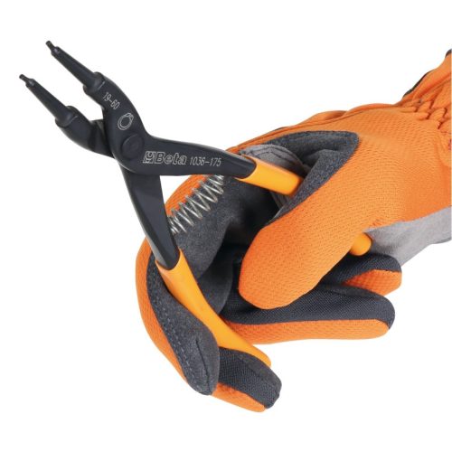 Beta 1036 300 Egyenes külső Seeger-fogó, barnított, PVC-bevonattal 300mm