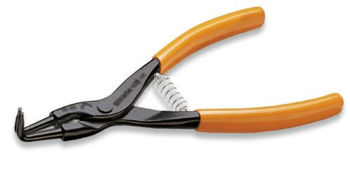 Beta 1038 135X09 90°-os hajlított külső Seeger-fogó, barnított, PVC-bevonattal 135x0,9mm
