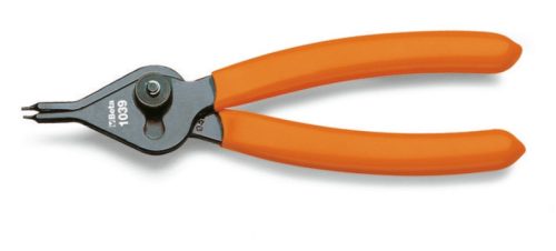 Beta 1039 150 Egyenescsőrű állítható, külső, belső Seeger-fogó, barnított, PVC-bevonattal 150mm