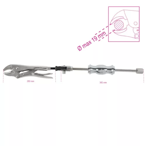 Beta 1068 Állítható önzáró fogó csúszókalapáccsal 260mm